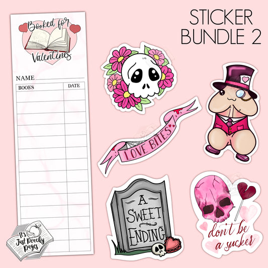 Valentine’s Sticker and Bookmark Bundle 2