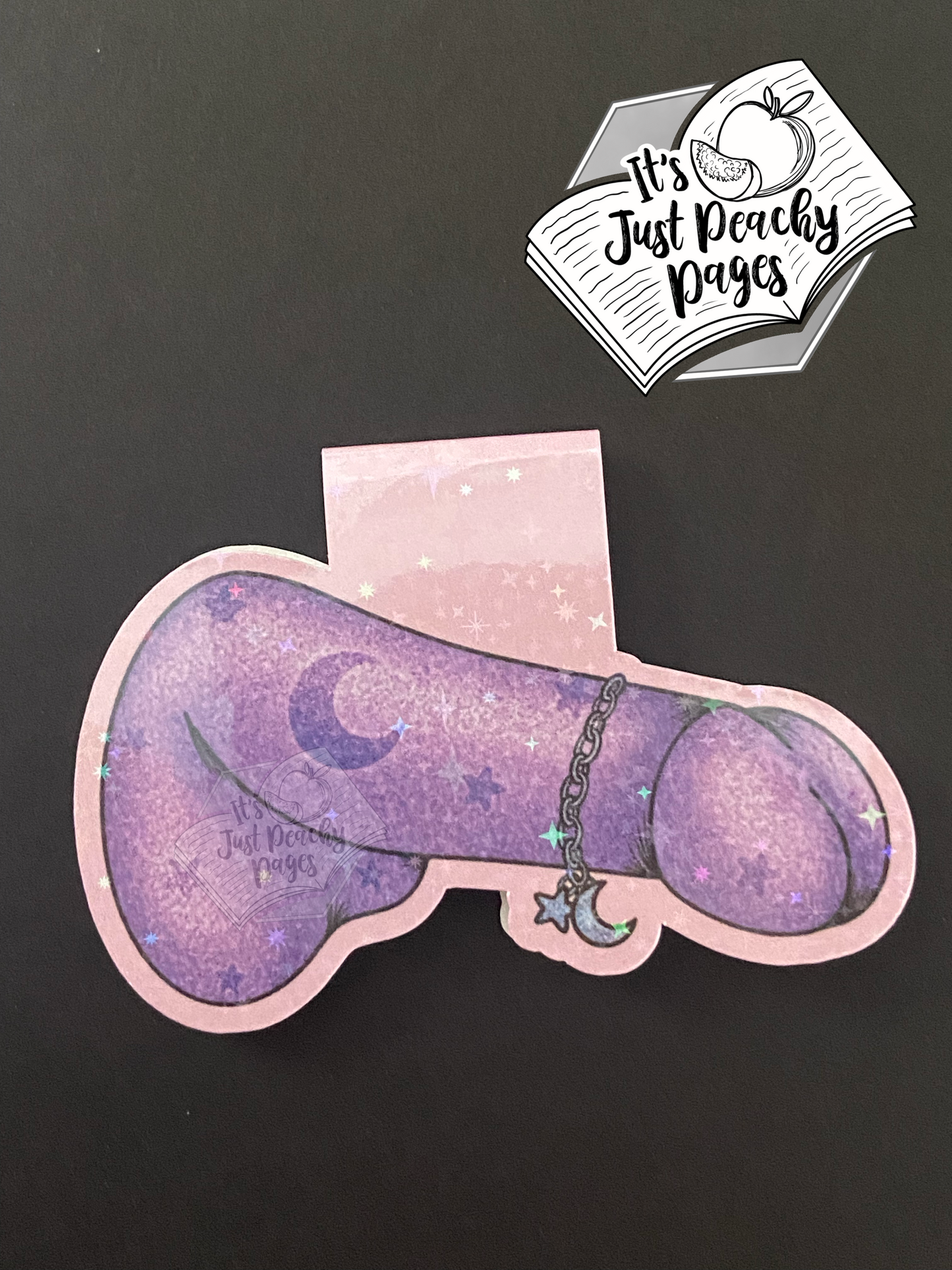 Just the Tip Glittery Holographic Magnetic Bookmark