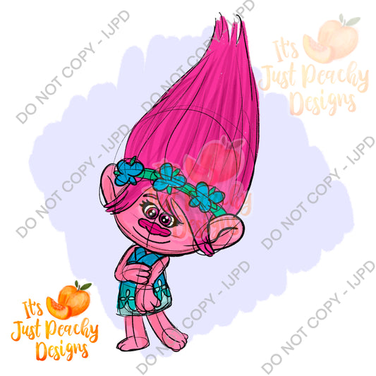 PNG Hair Princess - Multiple Colors