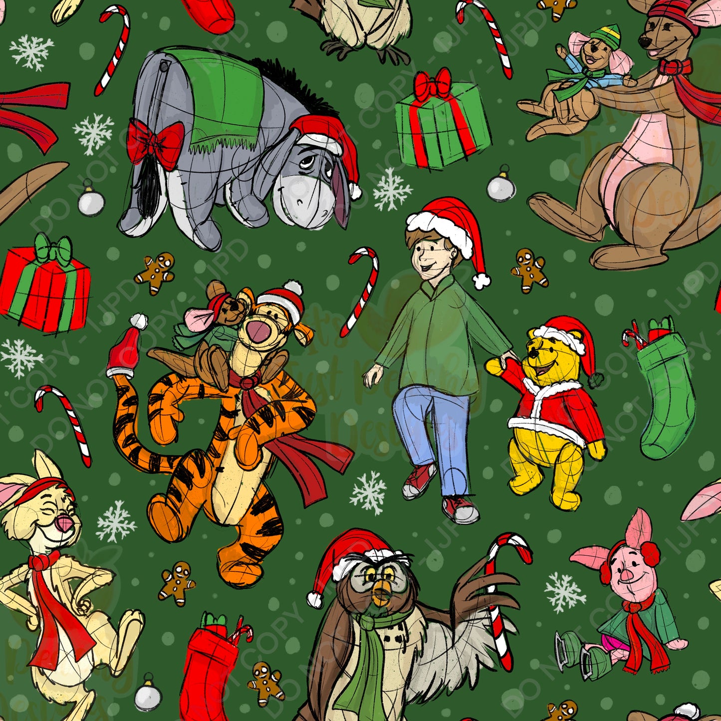 Christmas Wooded Acre Friends