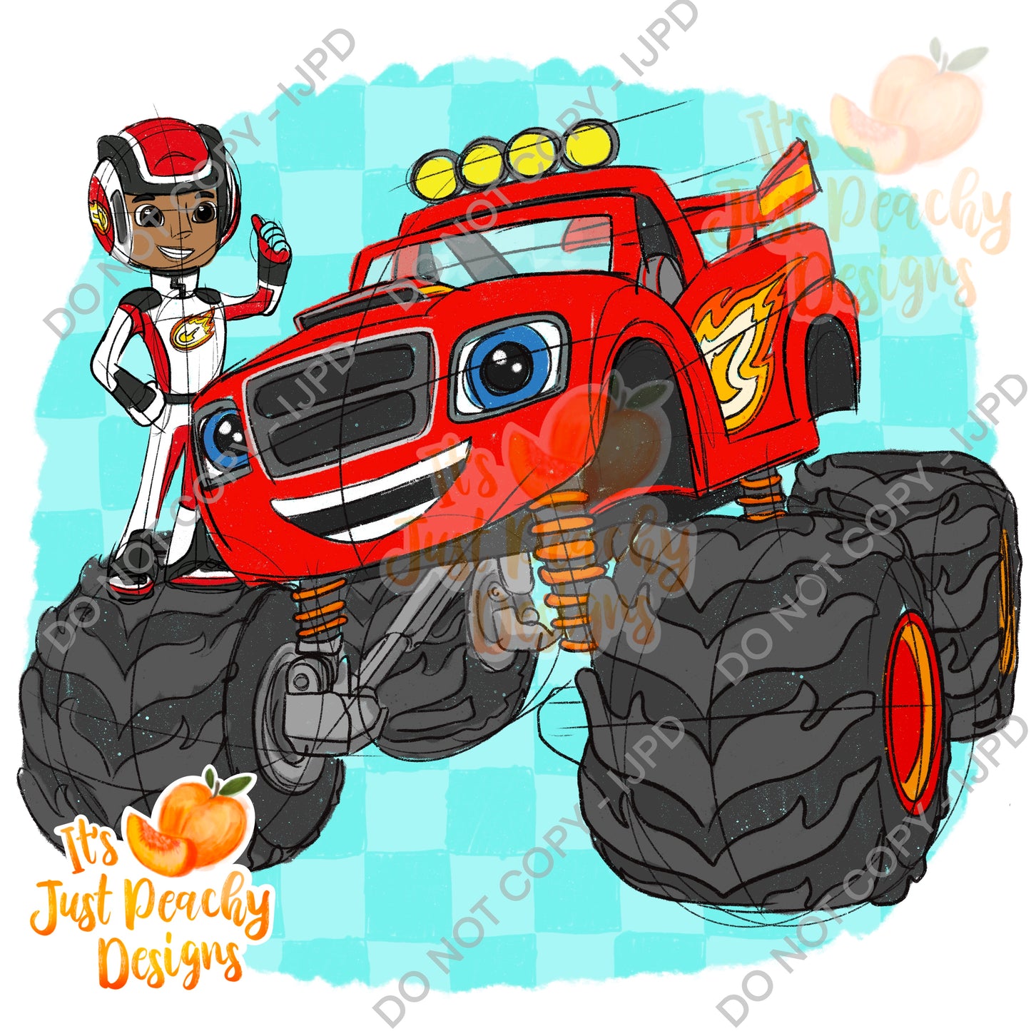 Monster Truck Friend 2 PNG - Multiple Colors