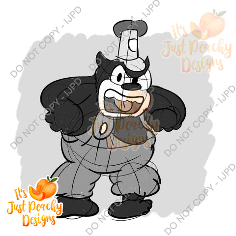 Sketchy Steamboat Willie (not)Friend  PNG