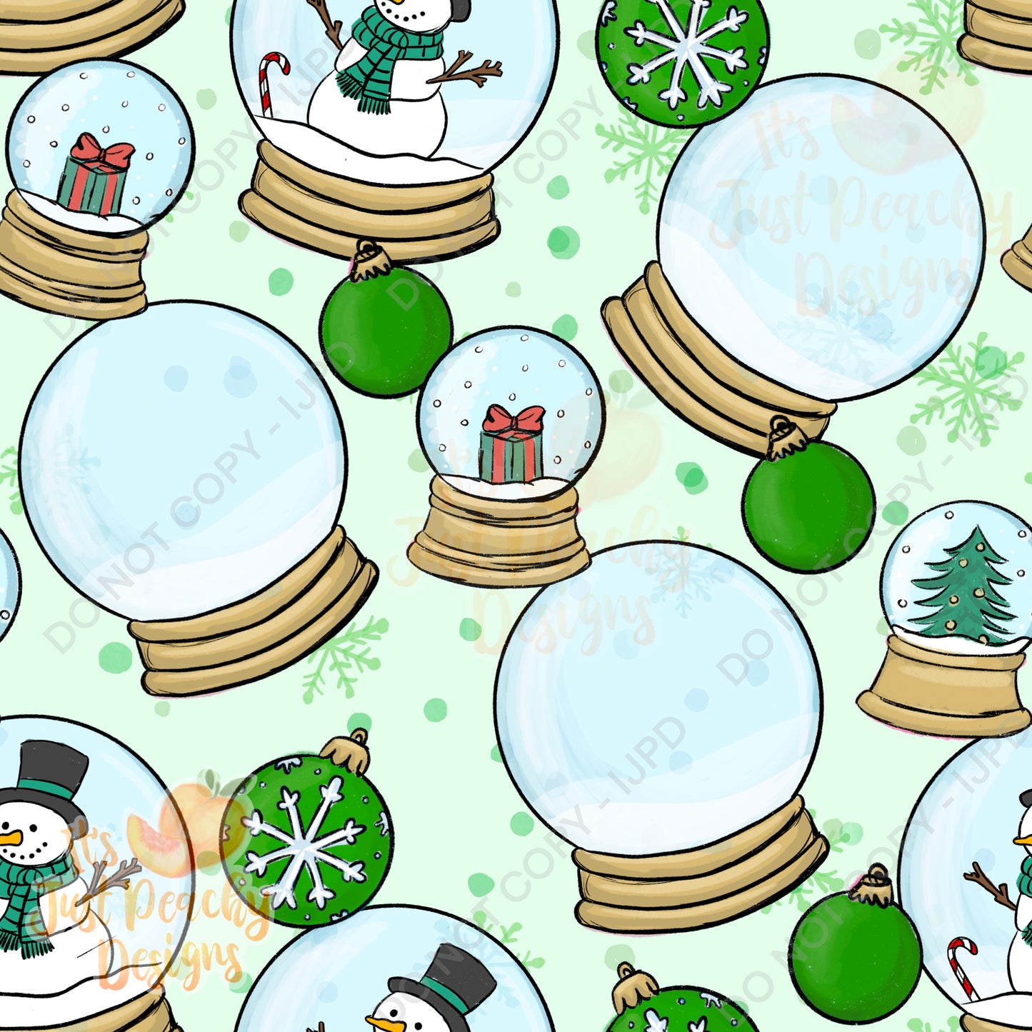 Snow Globes- Multiple Colors - Add a Name