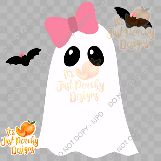 PNG Cute but Spooky Ghosts - Multiple Colors