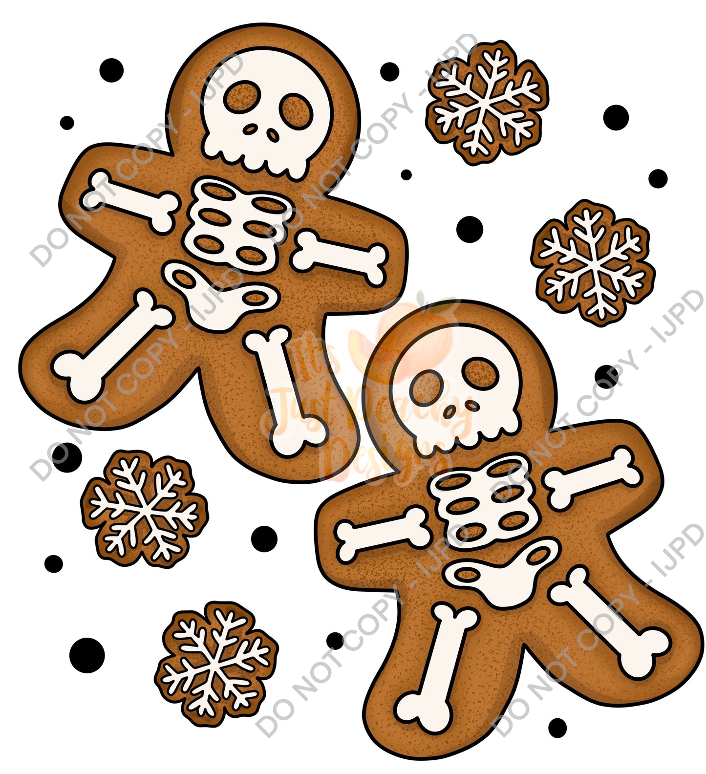 Gingerbread PNG- Spooky Christmas