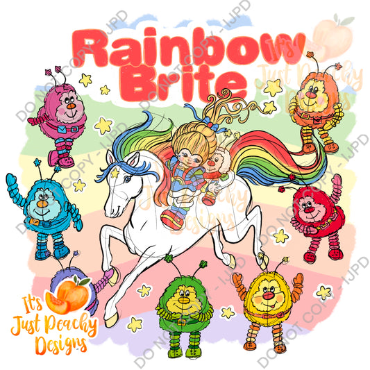 Retro Rainbow Friends PNG