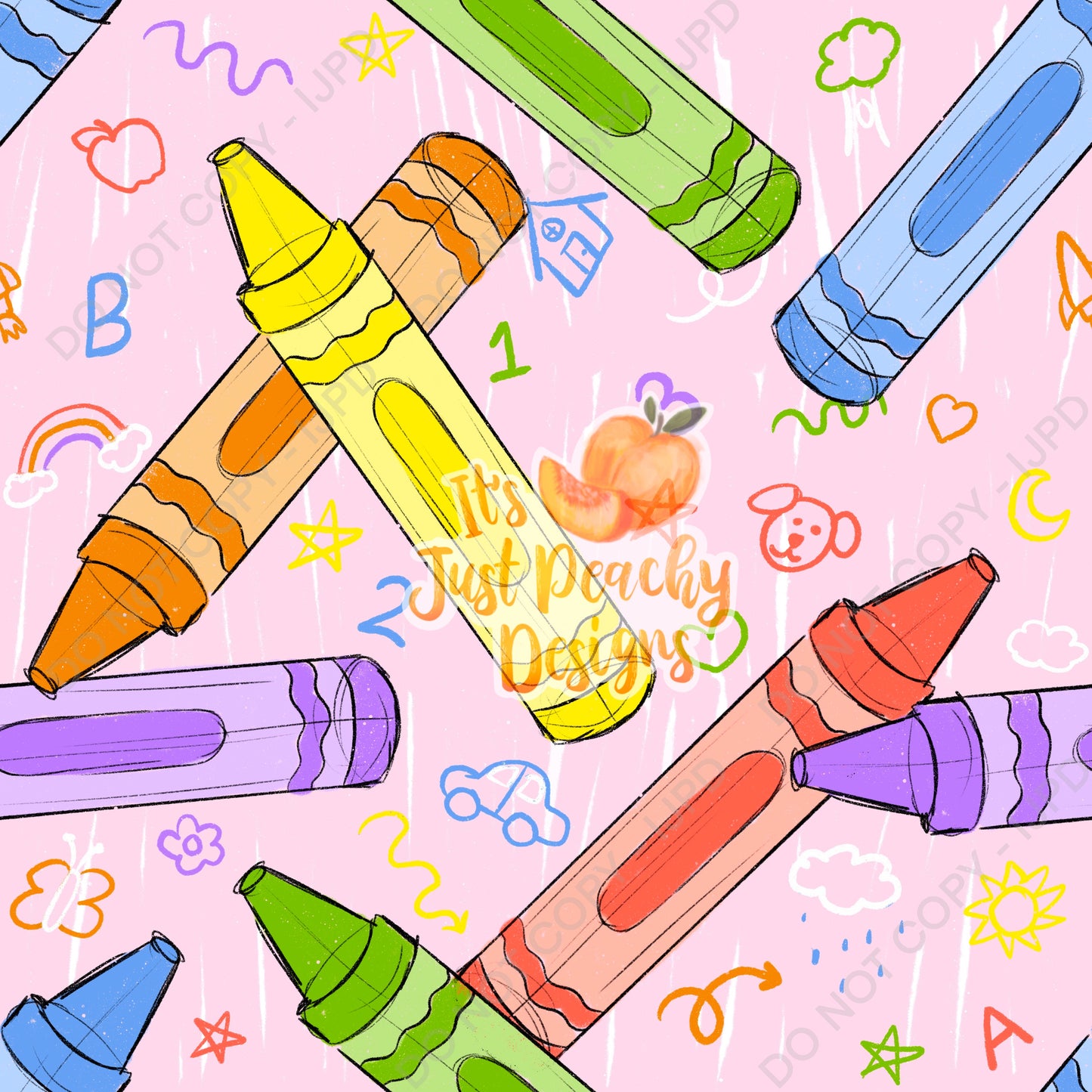 Sketchy School Crayons - Multiple Colors