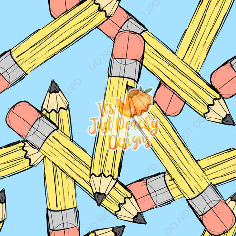Sketchy School Pencils - Multiple Colors