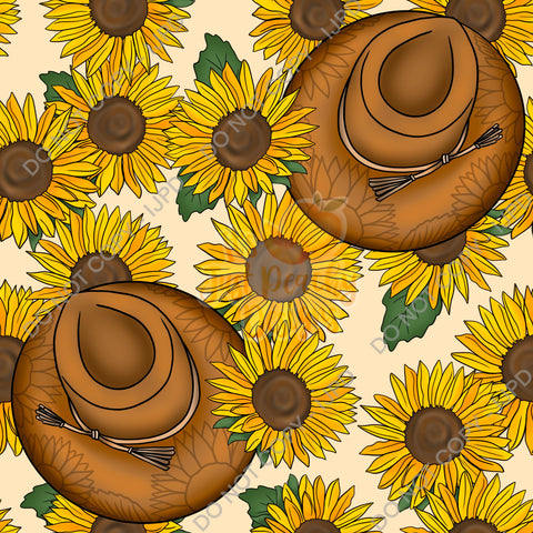 Sunflower Cowboy Hat