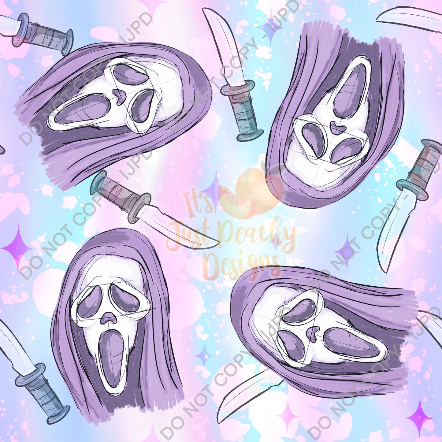 Pastel Sketchy Horror Fave 8- Multiple Options