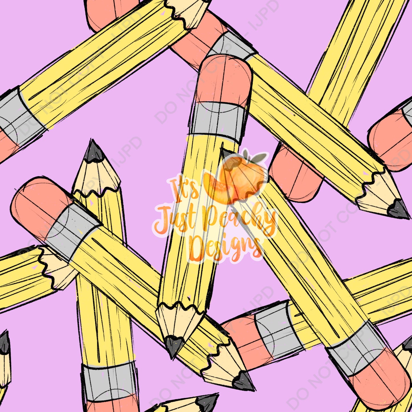 Sketchy School Pencils - Multiple Colors