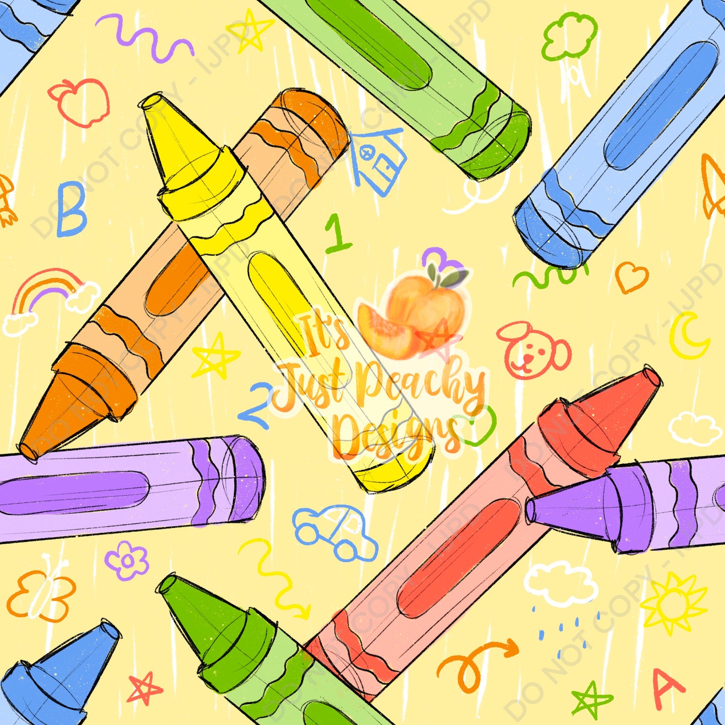 Sketchy School Crayons - Multiple Colors