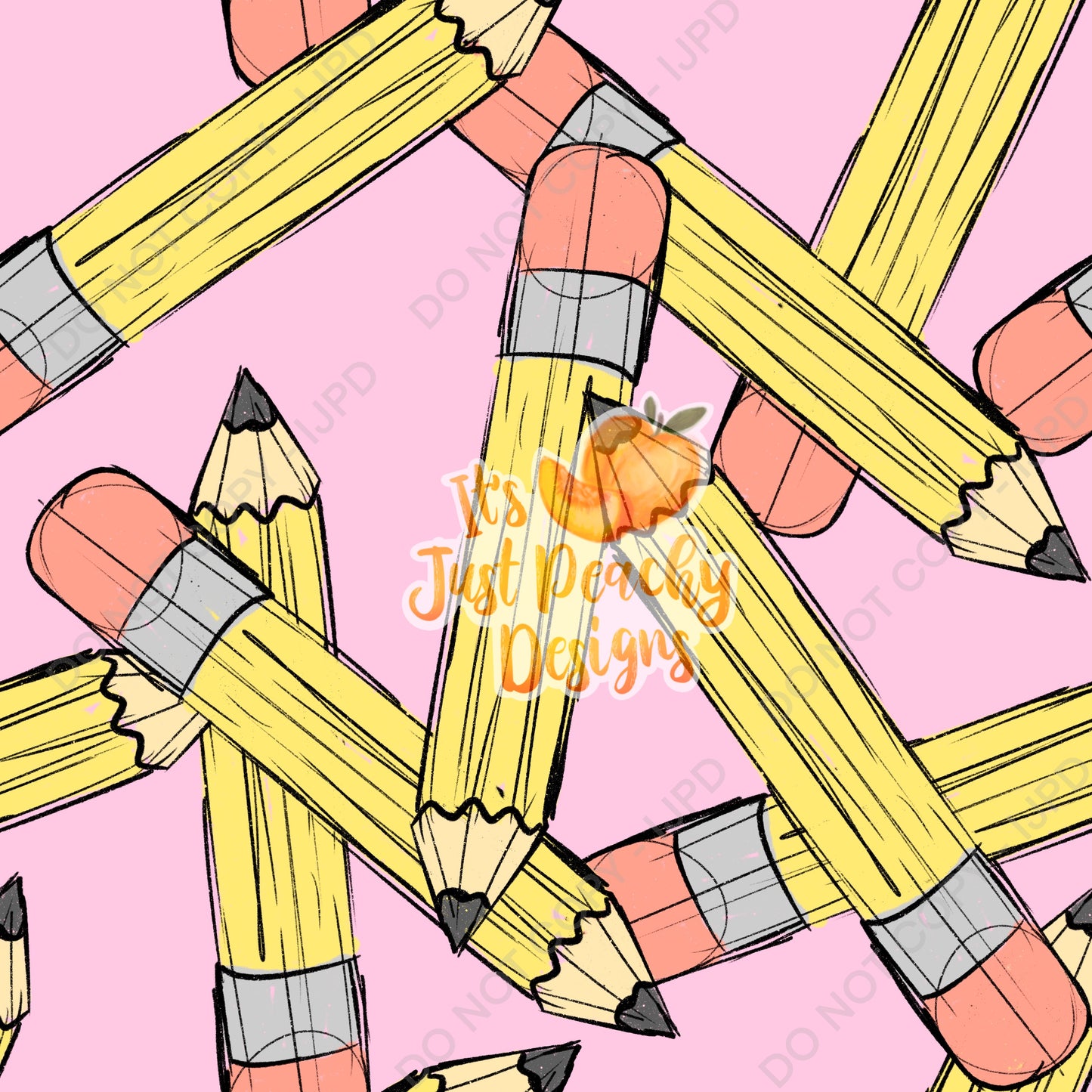 Sketchy School Pencils - Multiple Colors