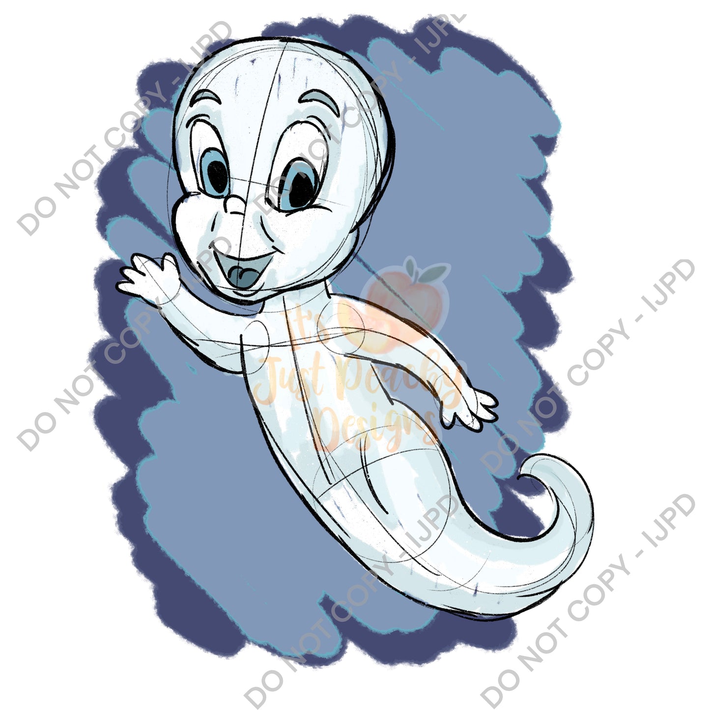 Friendly Ghost PNG 1 - Multiple Colors