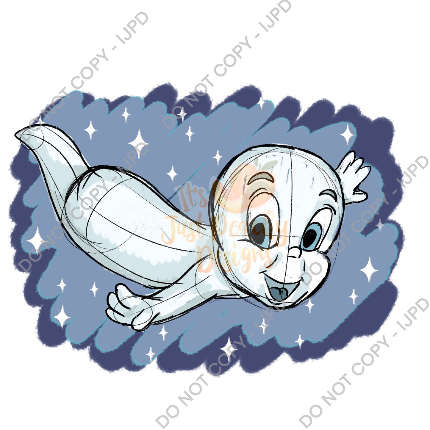 Friendly Ghost PNG 2 - Multiple Colors