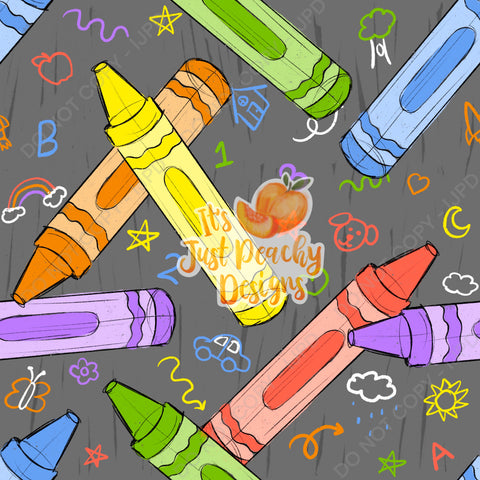 Sketchy School Crayons - Multiple Colors