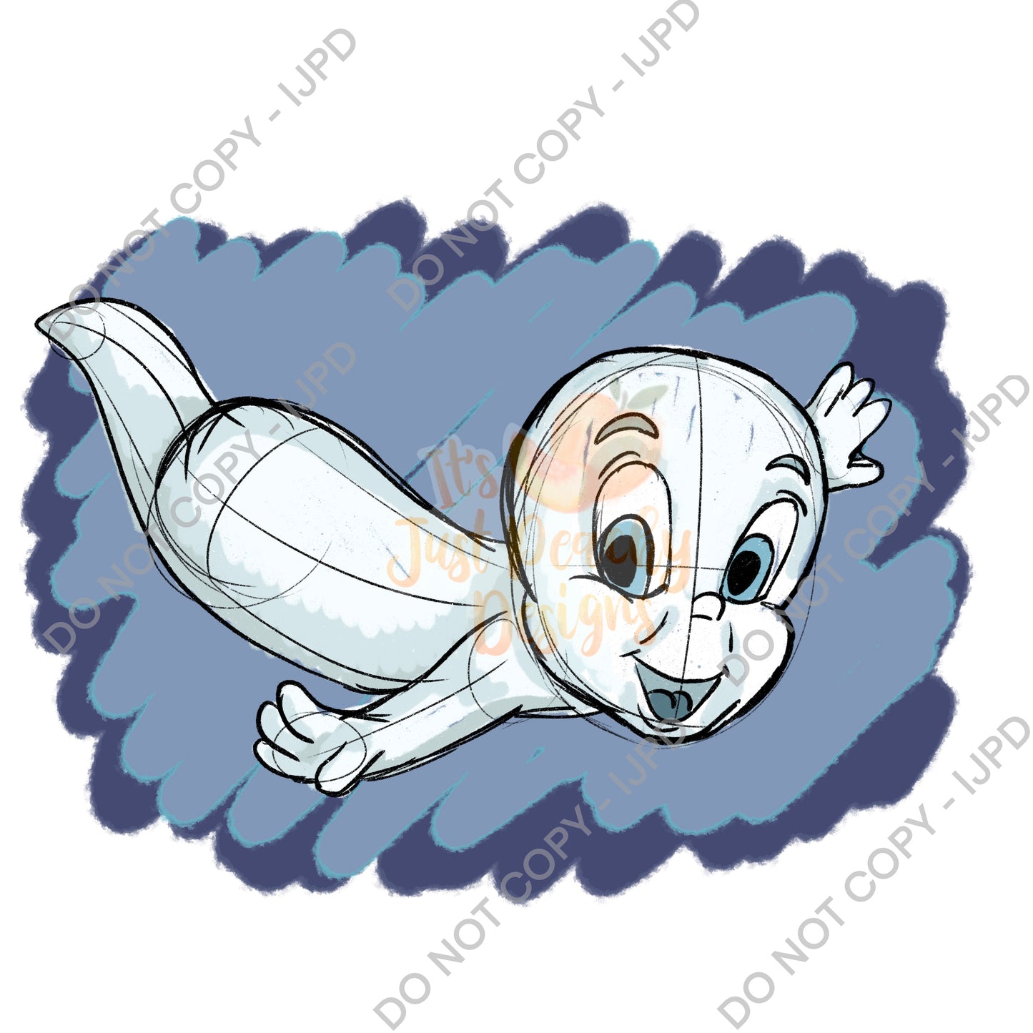 Friendly Ghost PNG 2 - Multiple Colors