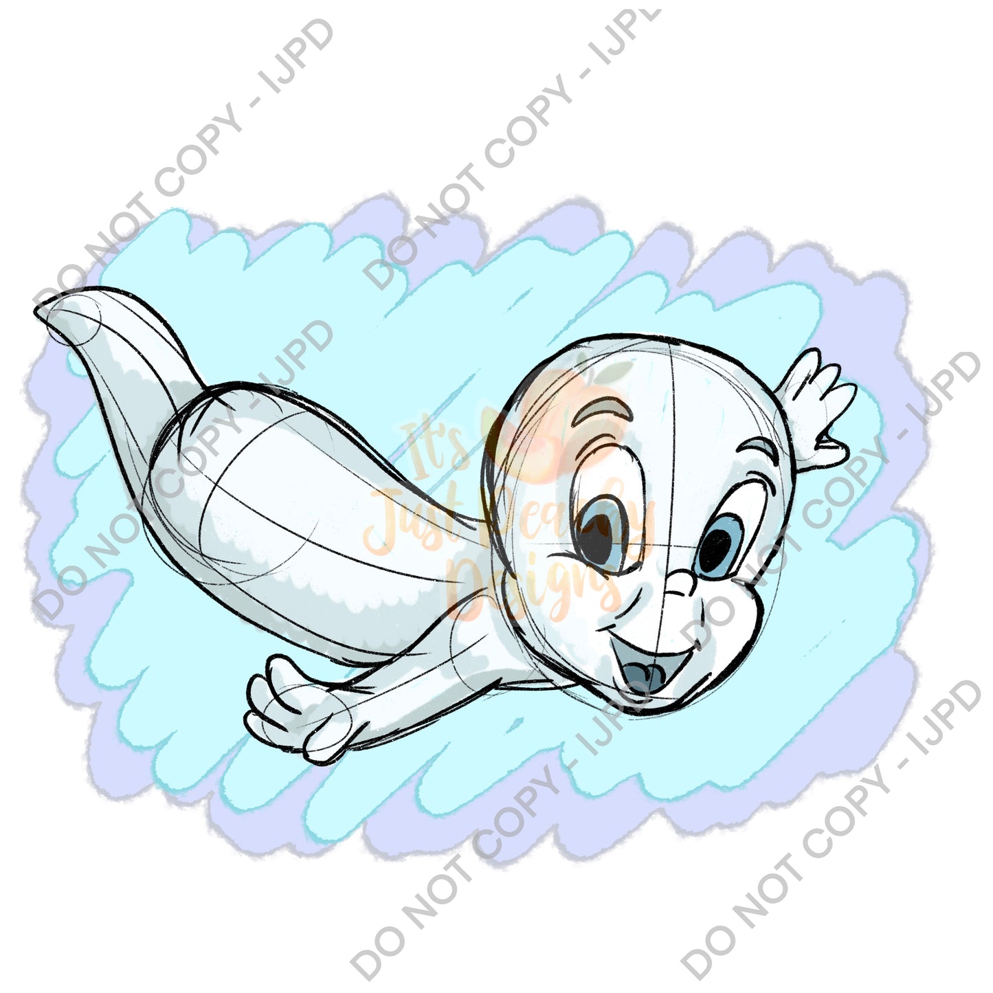 Friendly Ghost PNG 2 - Multiple Colors