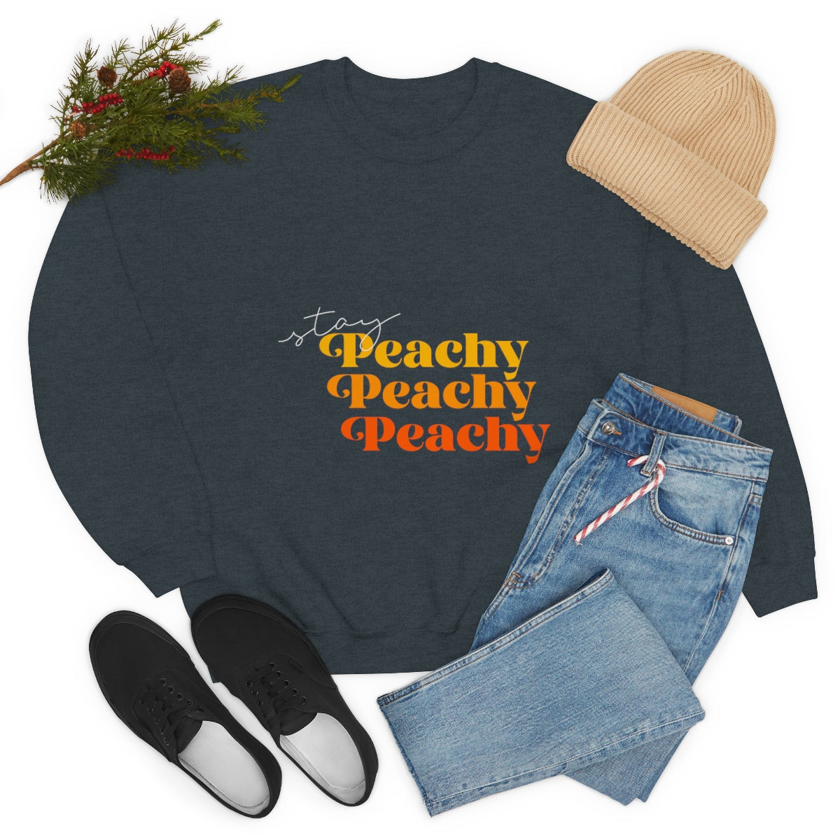 OG Stay Peachy Unisex Heavy Blend™ Crewneck Sweatshirt