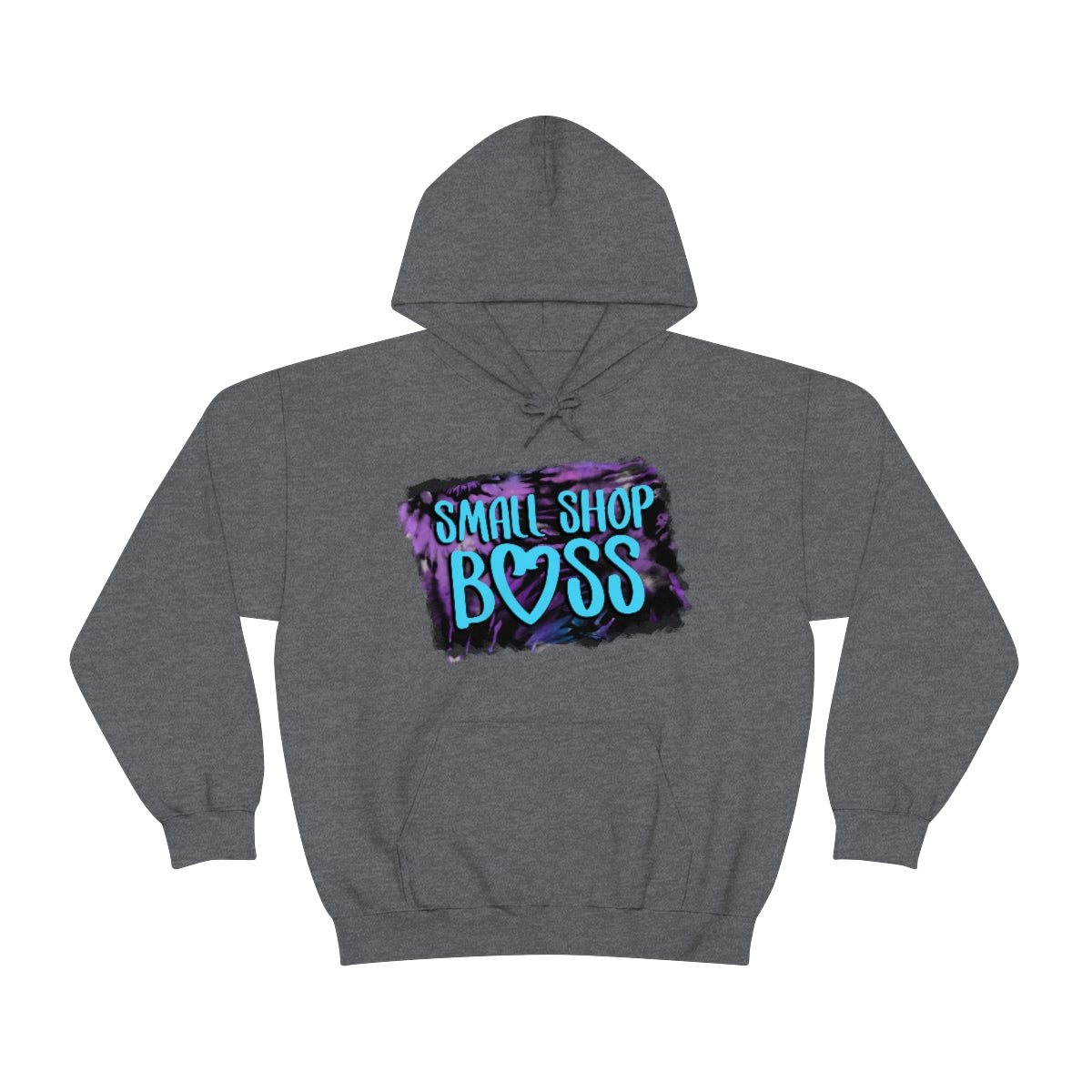 Tie Dye Small Shop Boss, Unisex Heavy Blend™ Hooded Sweatshirt