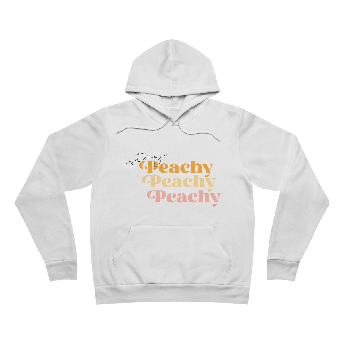 Stay Peachy Unisex Sponge Fleece Pullover Hoodie