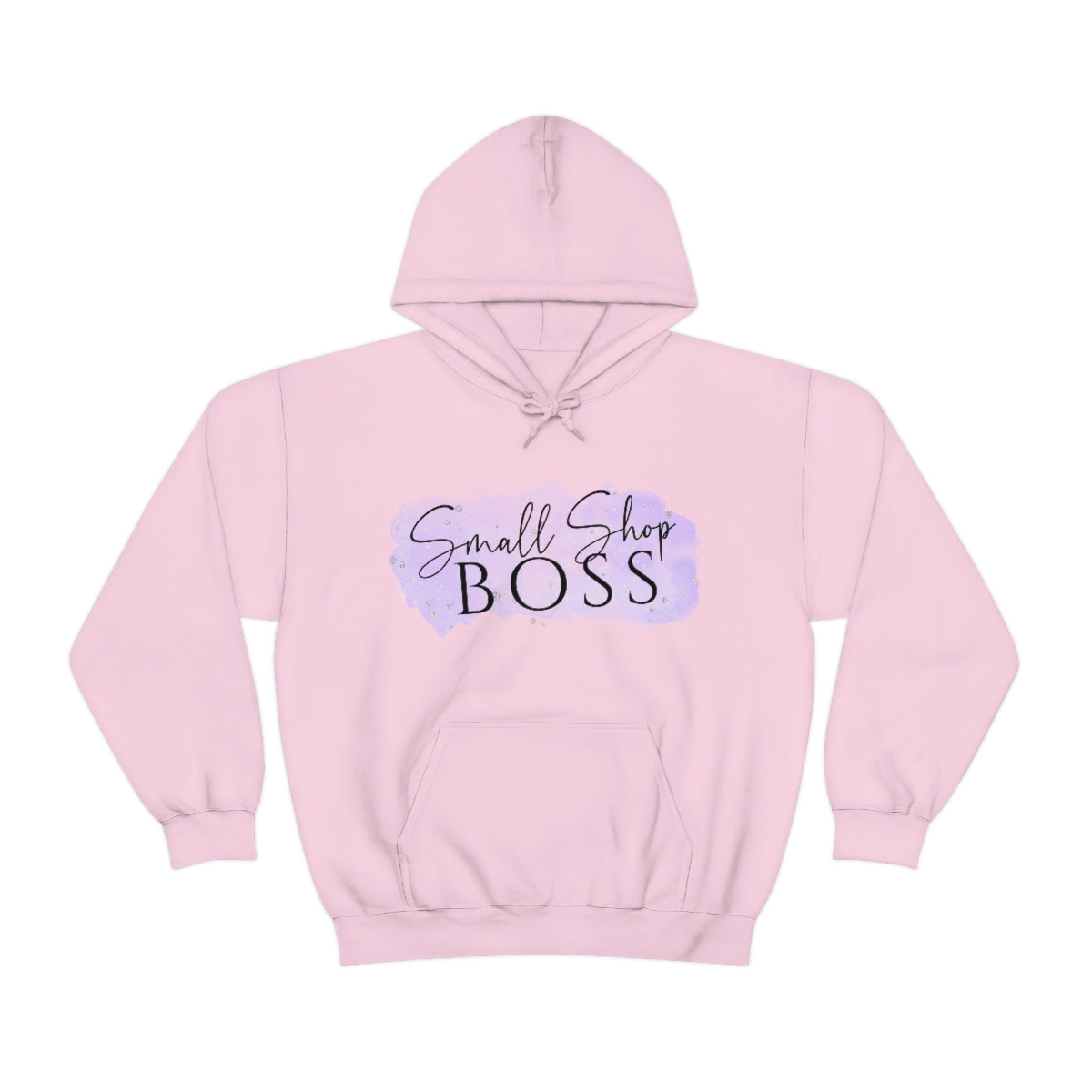 Purple Small Shop Boss, Unisex Heavy Blend™ Hooded Sweatshirt