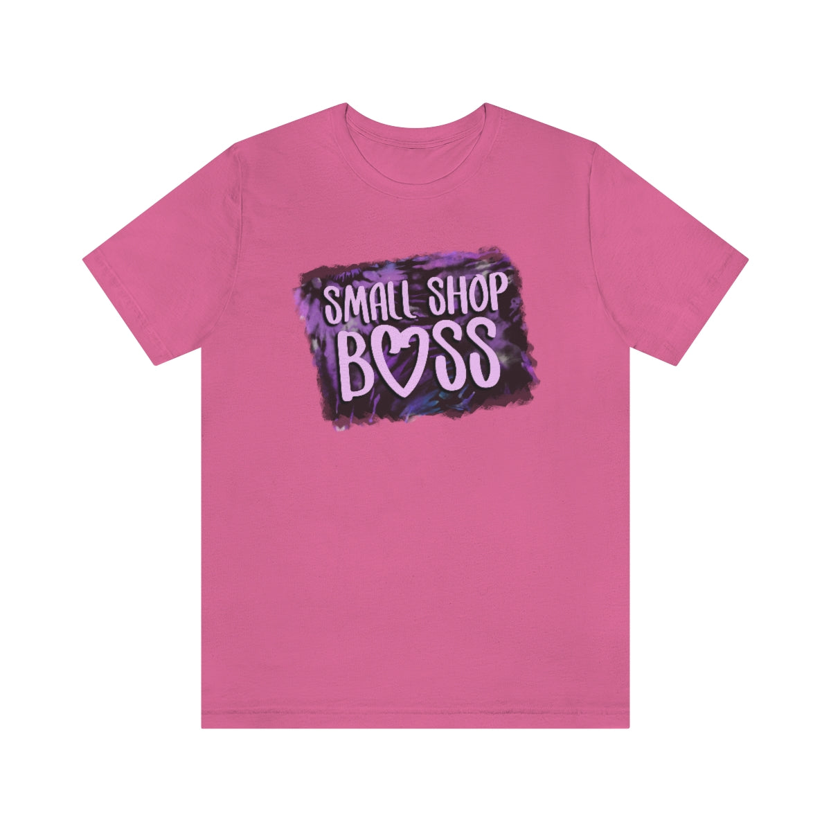 Purple Tie Dye Small Shop Boss B + C Unisex Jersey Short Sleeve Tee