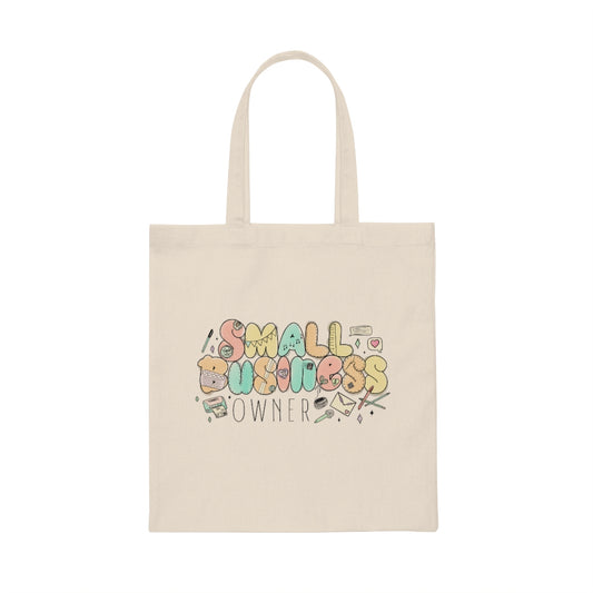 Small Business Owner Canvas Tote Bag