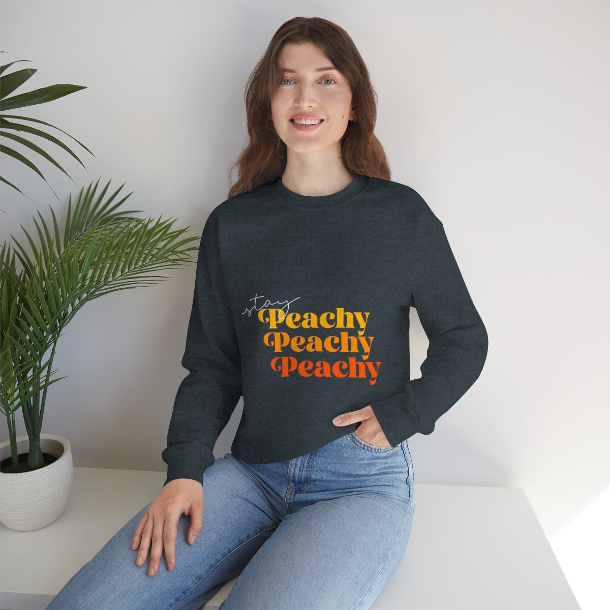 OG Stay Peachy Unisex Heavy Blend™ Crewneck Sweatshirt