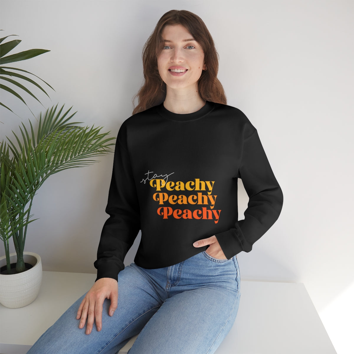 OG Stay Peachy Unisex Heavy Blend™ Crewneck Sweatshirt