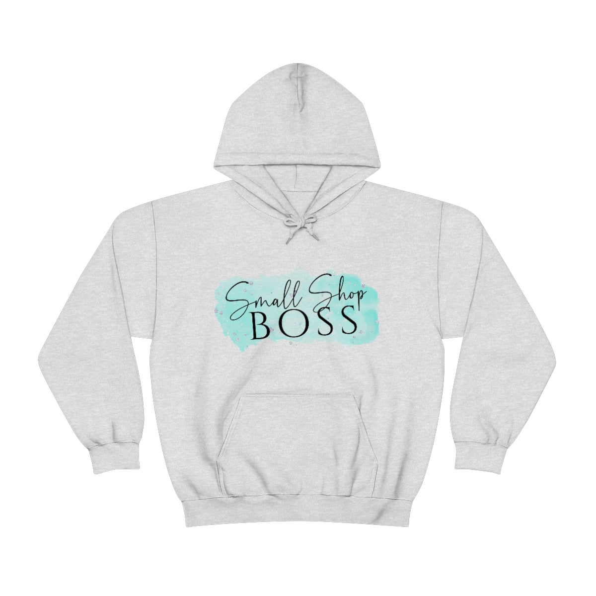 Blue Small Shop Boss, Unisex Heavy Blend™ Hooded Sweatshirt