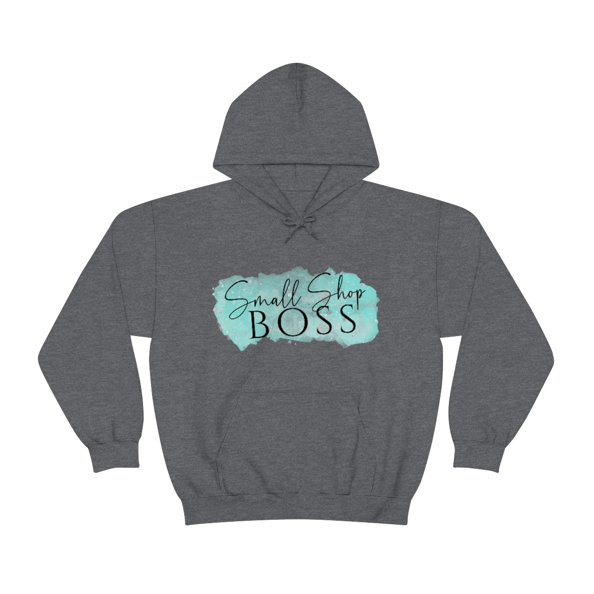 Blue Small Shop Boss, Unisex Heavy Blend™ Hooded Sweatshirt