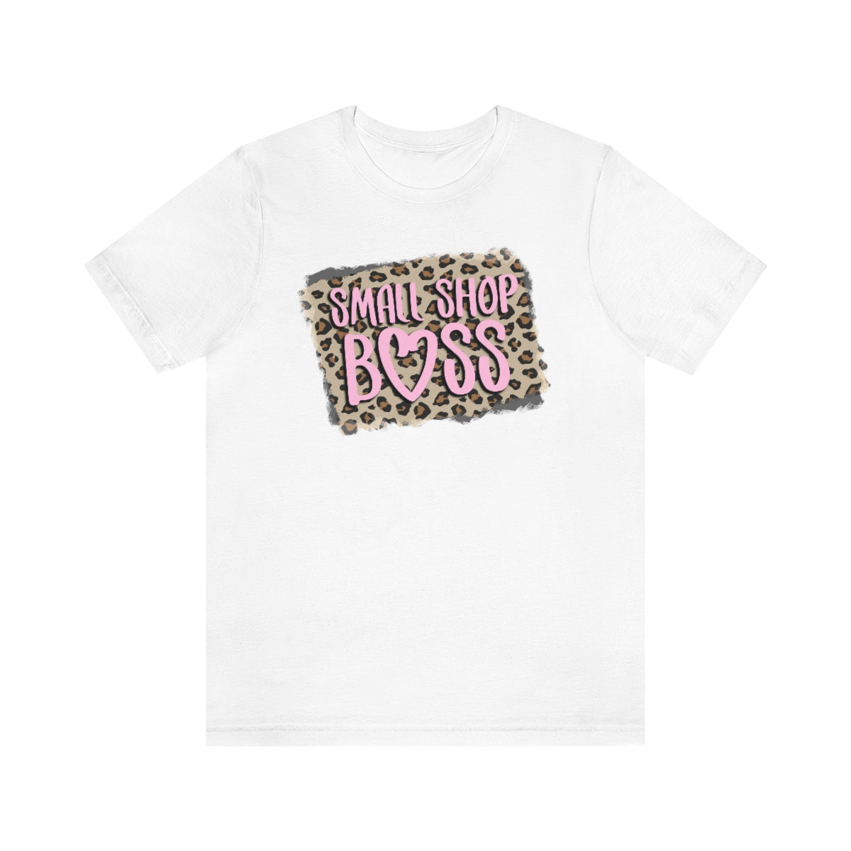 Pink Leopard Small Shop Boss B + C Unisex Jersey Short Sleeve Tee