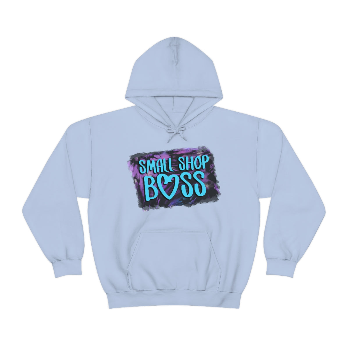 Tie Dye Small Shop Boss, Unisex Heavy Blend™ Hooded Sweatshirt