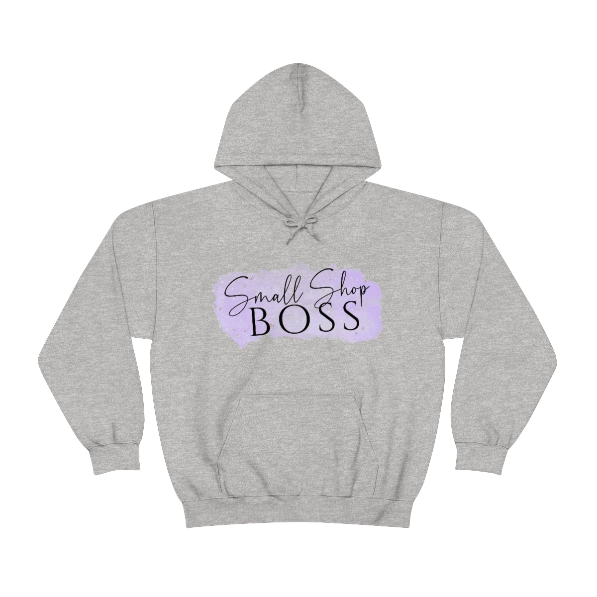 Purple Small Shop Boss, Unisex Heavy Blend™ Hooded Sweatshirt