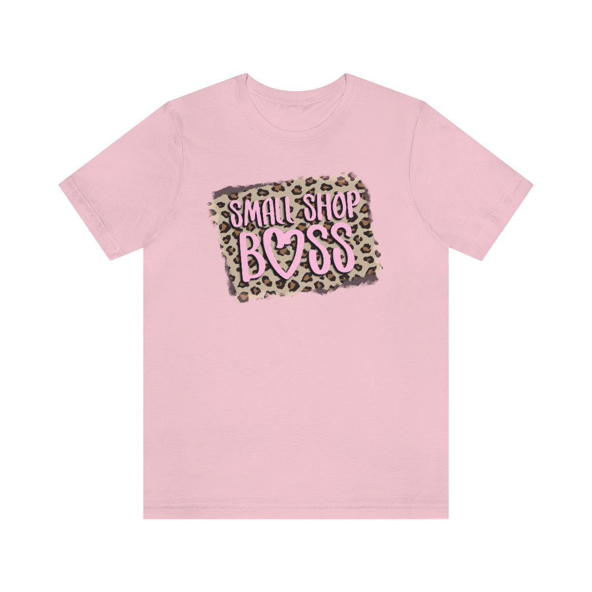 Pink Leopard Small Shop Boss B + C Unisex Jersey Short Sleeve Tee