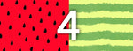 Half/Half Bow- Watermelon