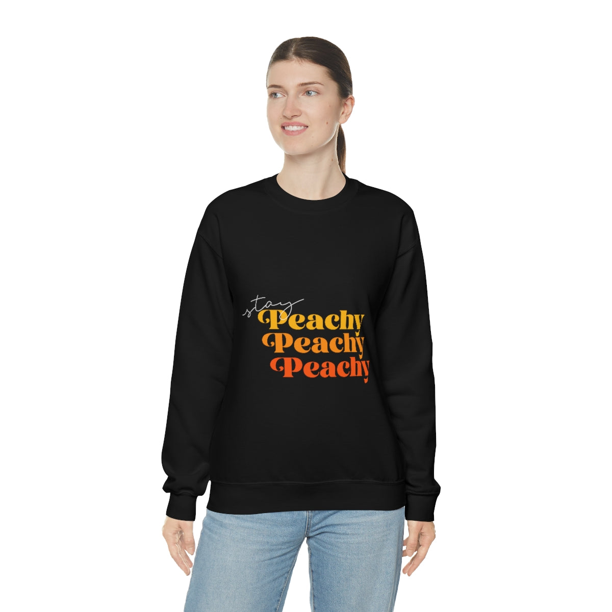 OG Stay Peachy Unisex Heavy Blend™ Crewneck Sweatshirt
