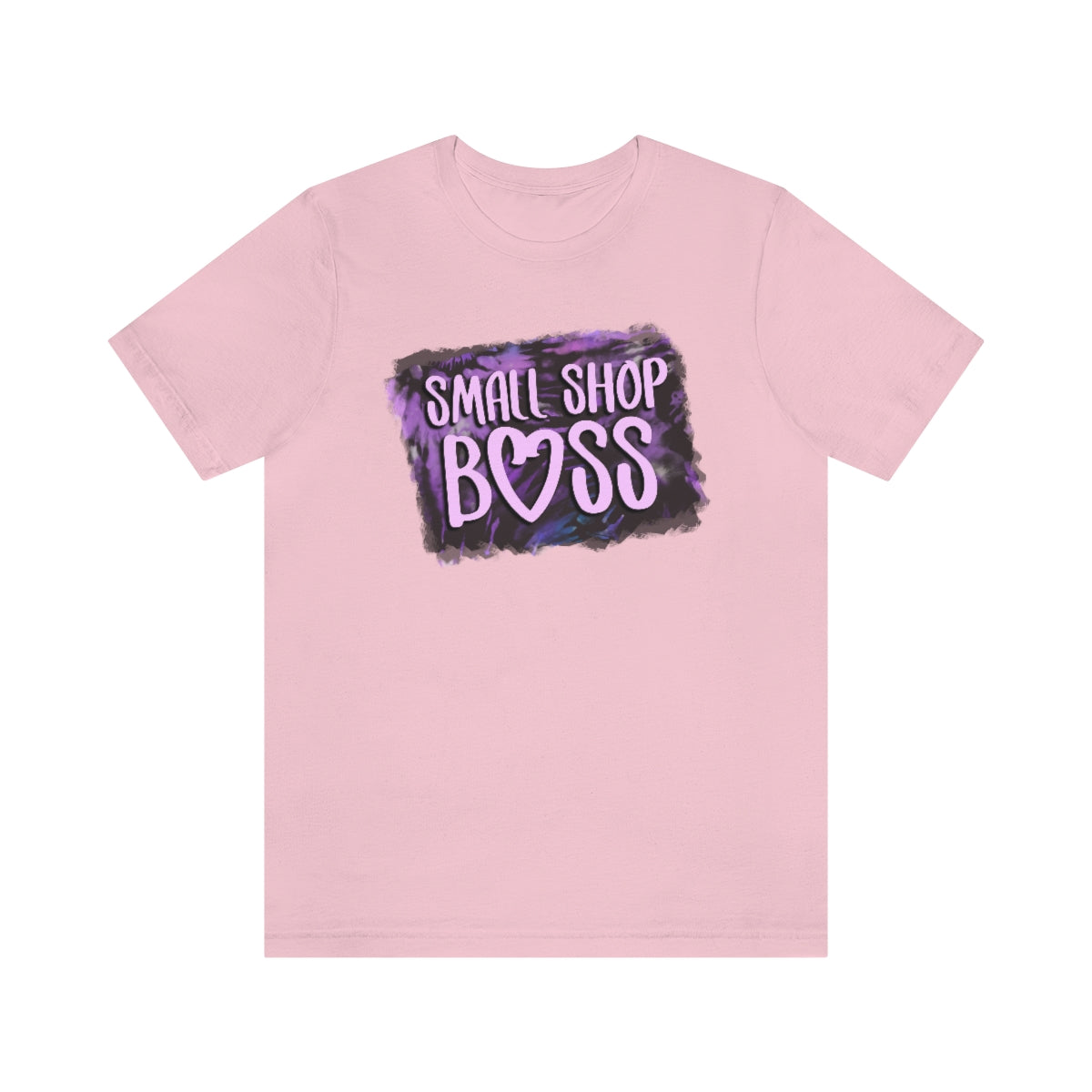 Purple Tie Dye Small Shop Boss B + C Unisex Jersey Short Sleeve Tee