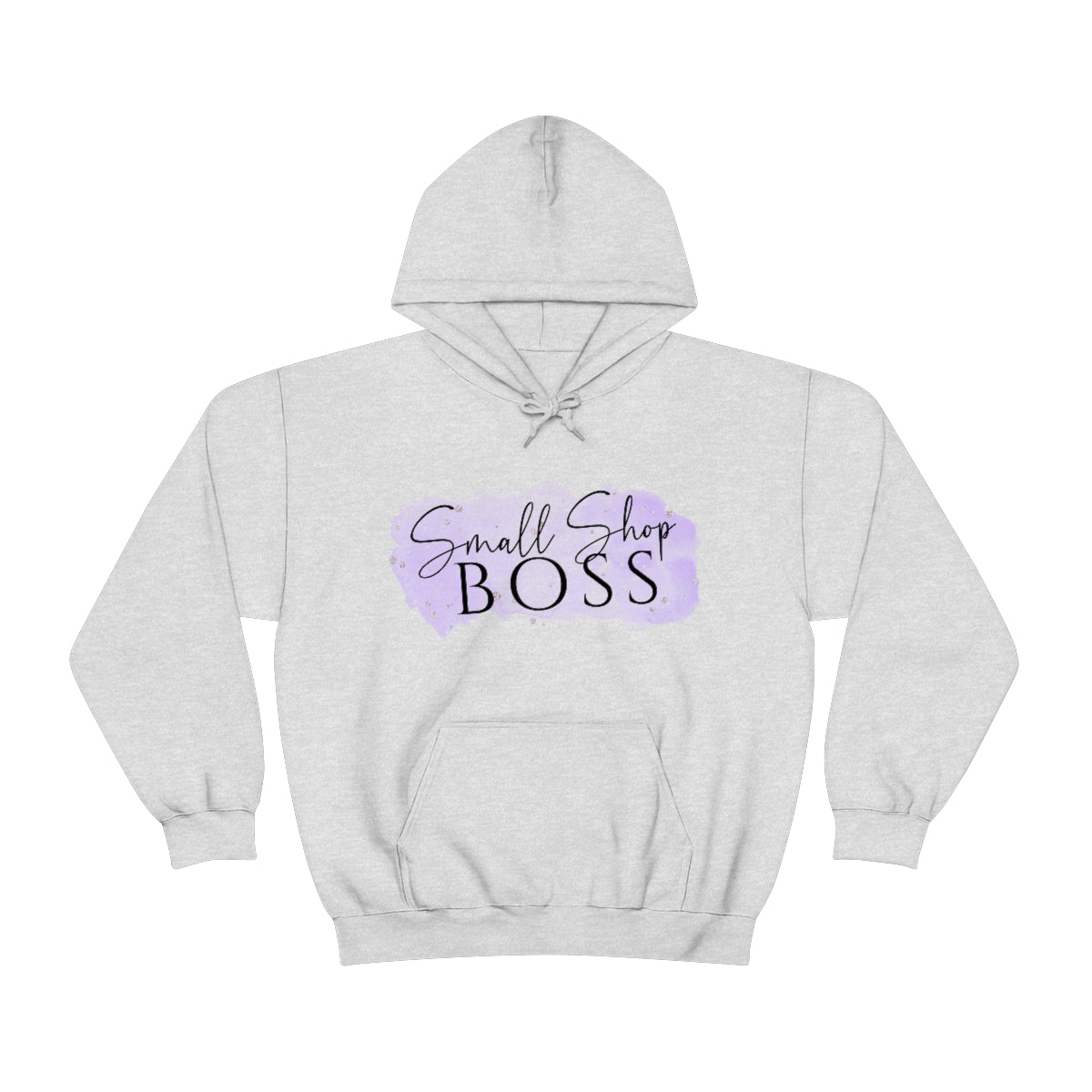 Purple Small Shop Boss, Unisex Heavy Blend™ Hooded Sweatshirt