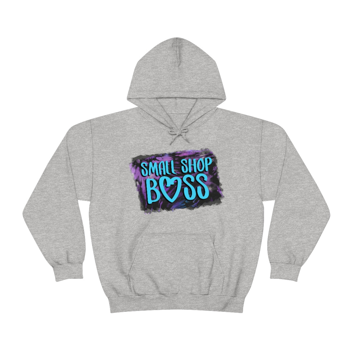 Tie Dye Small Shop Boss, Unisex Heavy Blend™ Hooded Sweatshirt