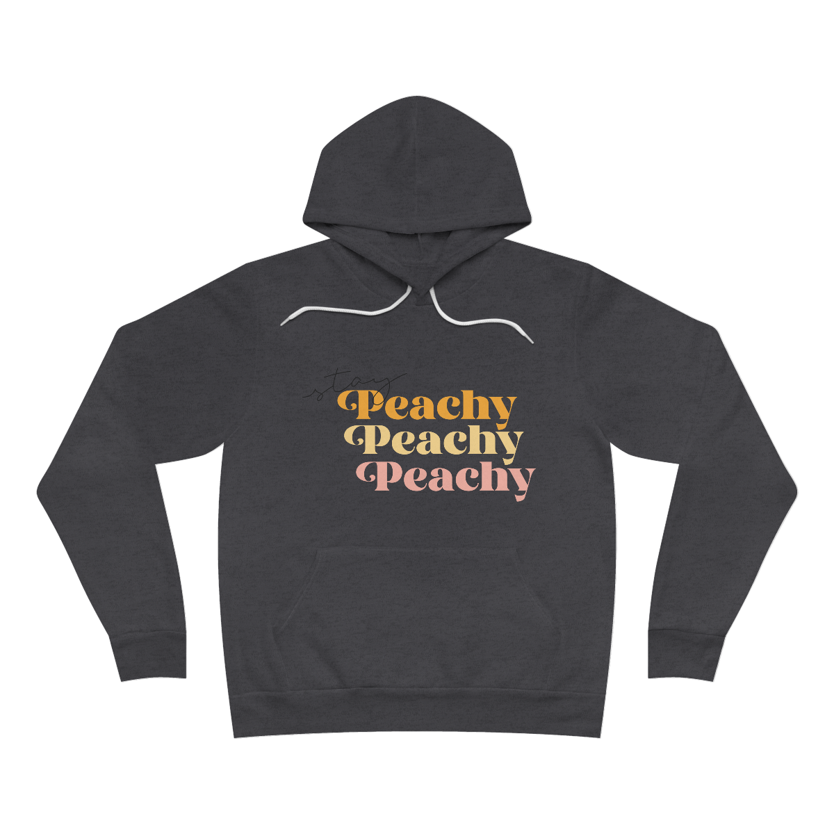 Stay Peachy Unisex Sponge Fleece Pullover Hoodie