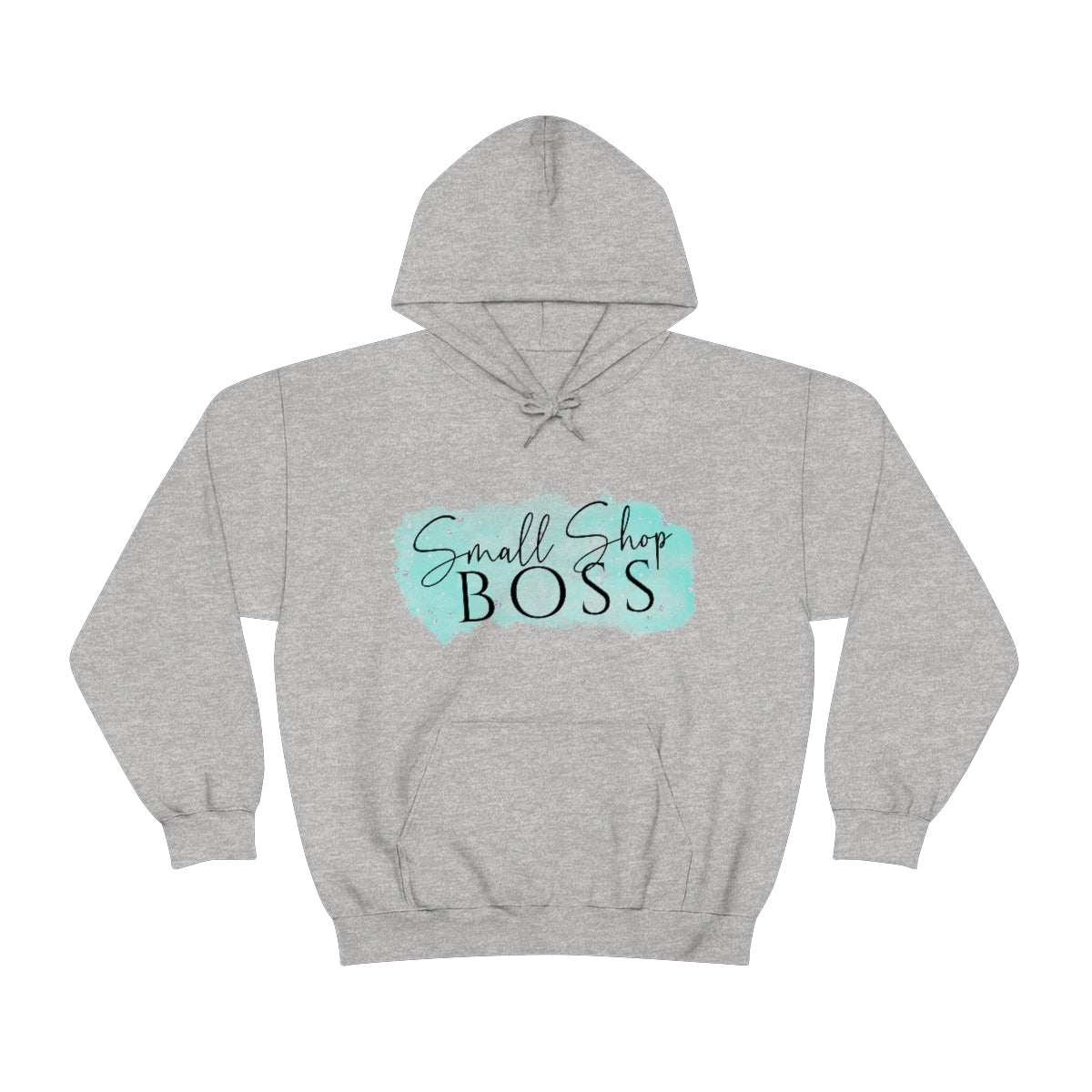 Blue Small Shop Boss, Unisex Heavy Blend™ Hooded Sweatshirt