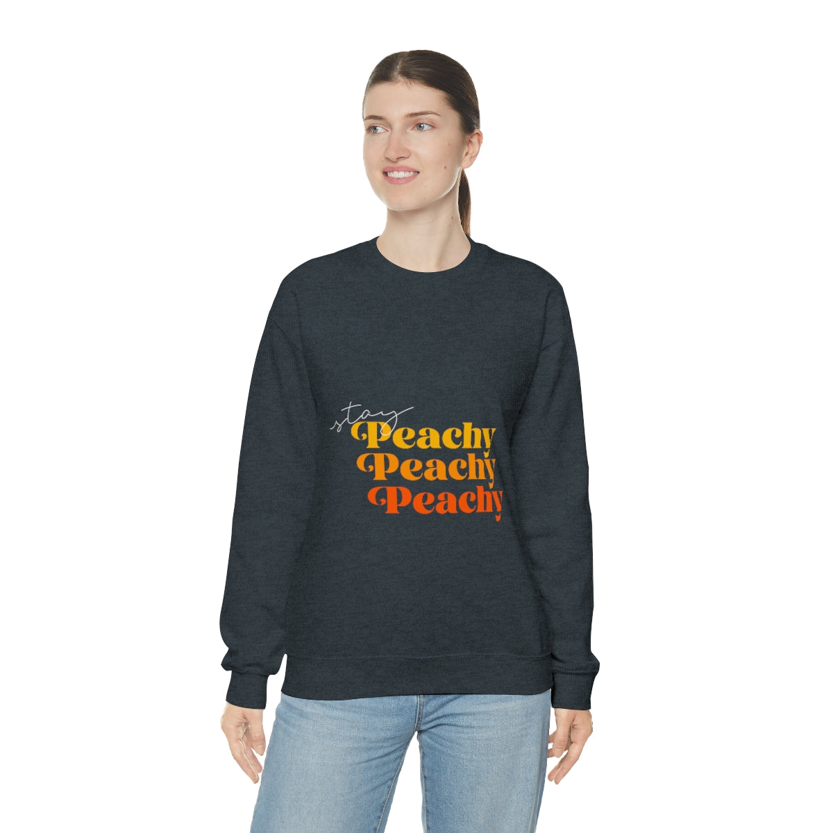 OG Stay Peachy Unisex Heavy Blend™ Crewneck Sweatshirt