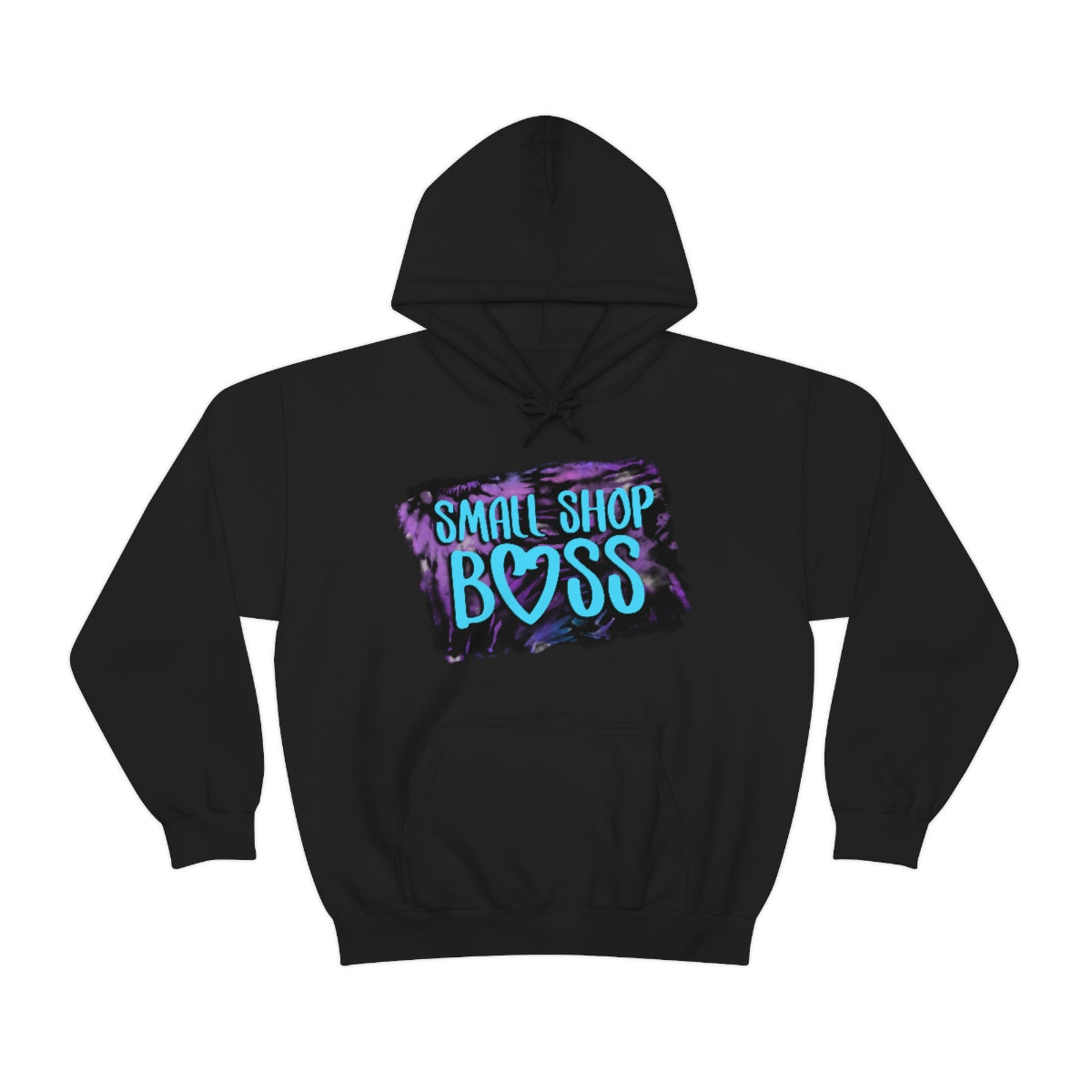 Tie Dye Small Shop Boss, Unisex Heavy Blend™ Hooded Sweatshirt