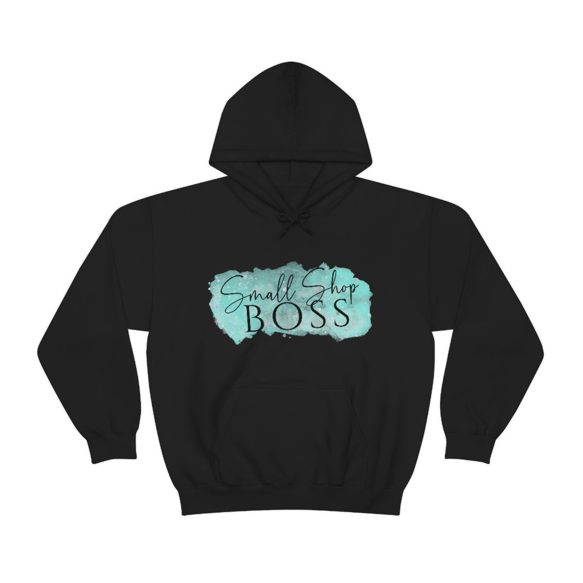 Blue Small Shop Boss, Unisex Heavy Blend™ Hooded Sweatshirt