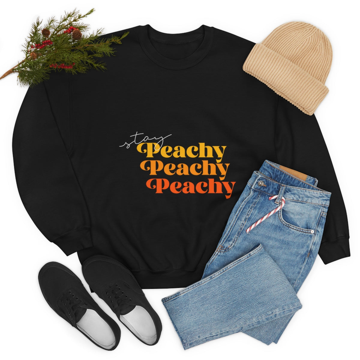 OG Stay Peachy Unisex Heavy Blend™ Crewneck Sweatshirt