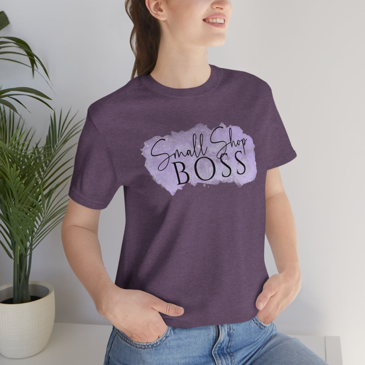 Purple Small Shop Boss B + C Unisex Jersey Short Sleeve Tee