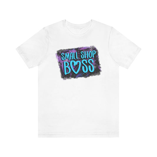 Tie Dye Small Shop Boss B + C Unisex Jersey Short Sleeve Tee