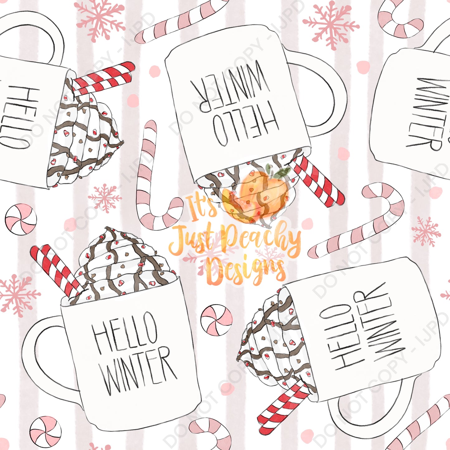 Peppermint Mocha - Multiple Background Options